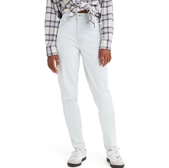 Levi's SilverTab Light Wash High Waisted Mom Jeans 26 - Picture 1 of 6